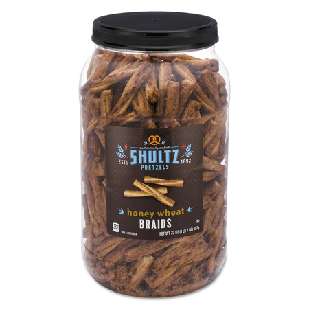 Shultz Pretzels, Honey Wheat, Tub, 1.44 oz 6270